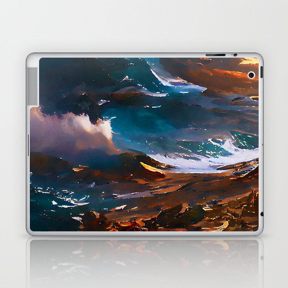 Stormy Ocean Laptop & iPad Skin