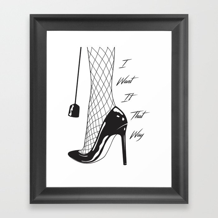 I want it that way Framed Art Print