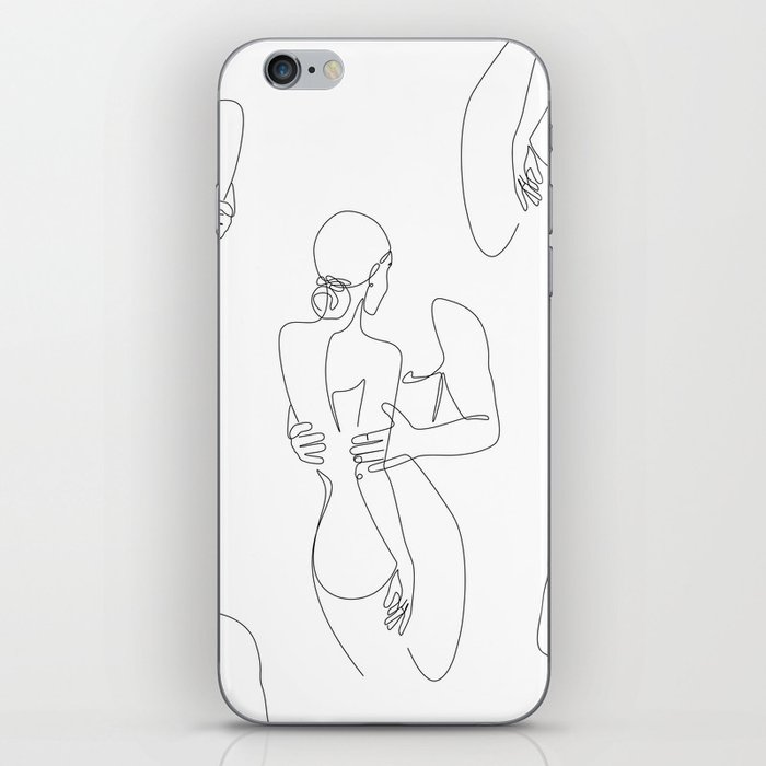 Couple Love Lines iPhone Skin
