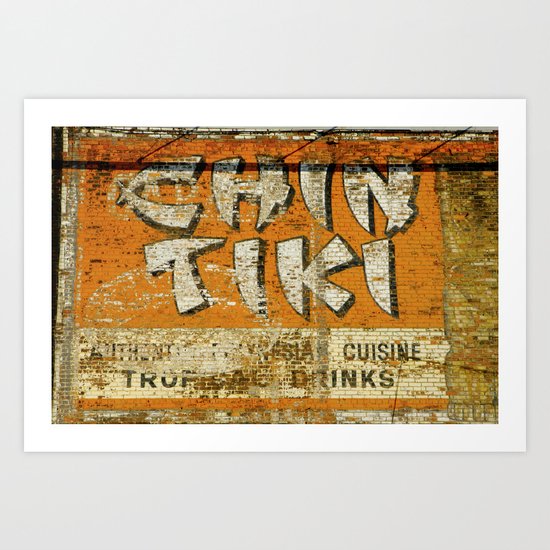 Chin Tiki Wall Art Print