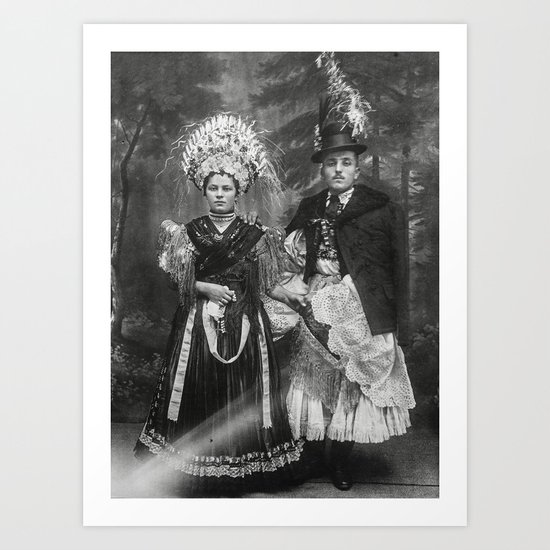 Happy Wedding Art Print