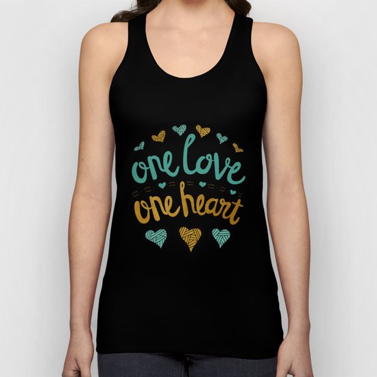 One Love One Heart Unisex Tank Top
