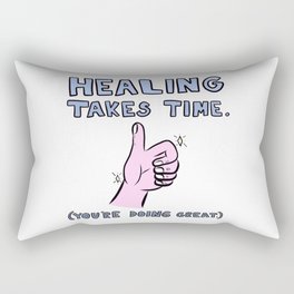 Healing Takes Time Rectangular Pillow