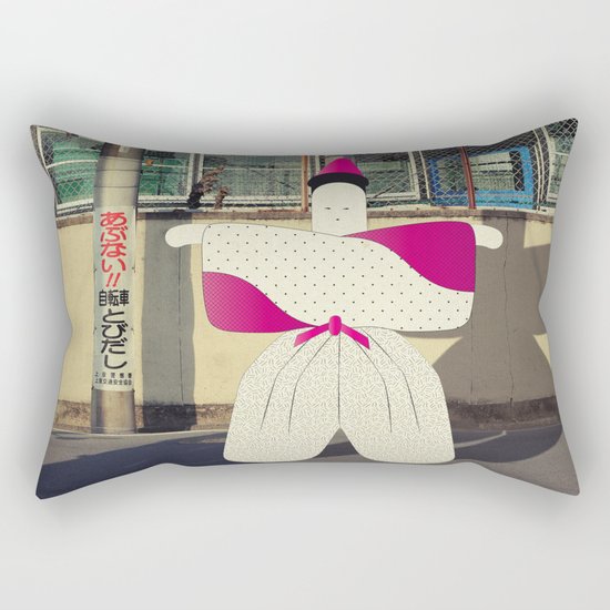 postcard from japan: kyoto#1 Rectangular Pillow