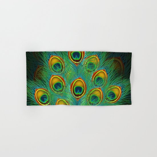 Peacock feather Hand & Bath Towel