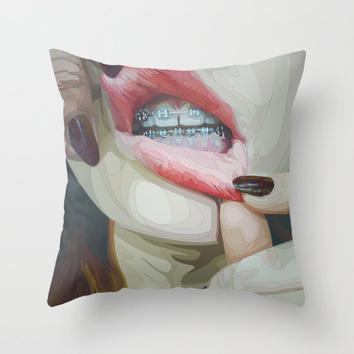 Wresting and Wired Throw Pillow