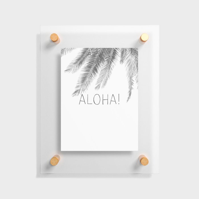 Aloha Palm Tree Floating Acrylic Print