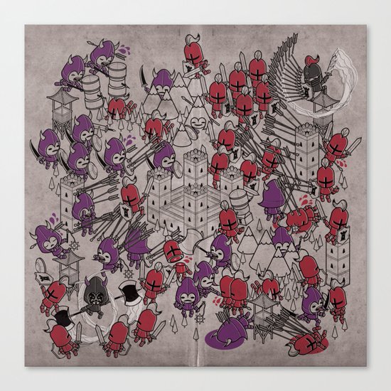 The Great Battle of 1211 Canvas Print