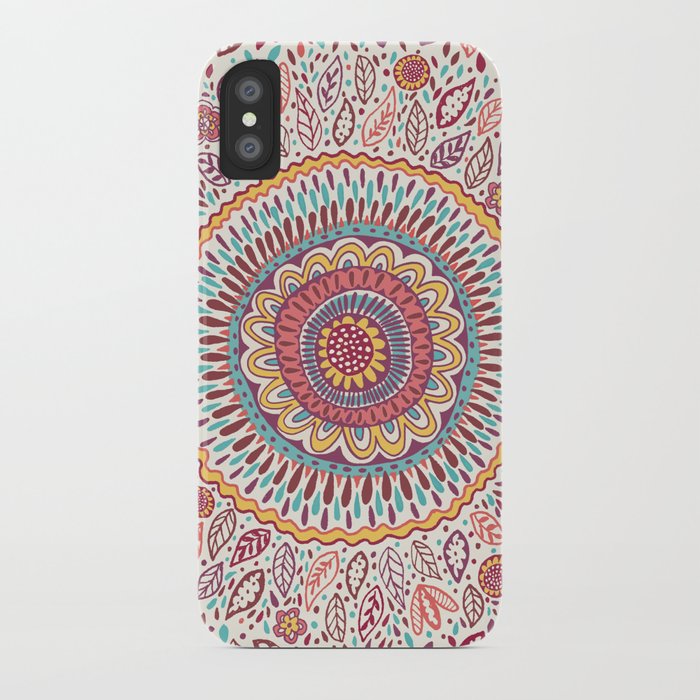 sunflower mandala iphone case