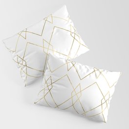 Gold Geometric Pillow Sham