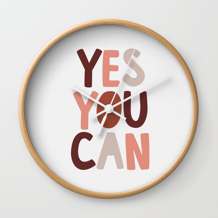 Yes You Can Wall Clock