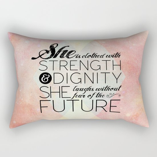 Proverbs 31 She is... Rectangular Pillow