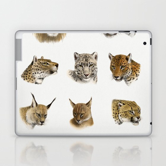 Wild animal, safari lithograph, The Great and Small Game of India Laptop & iPad Skin