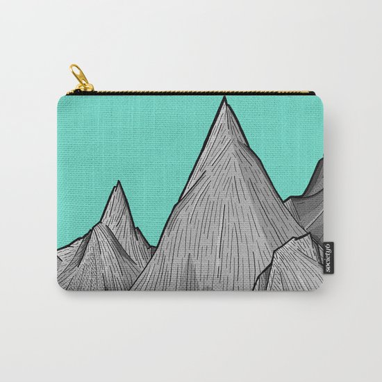 The Green Sky Over The Mountains Carry-All Pouch