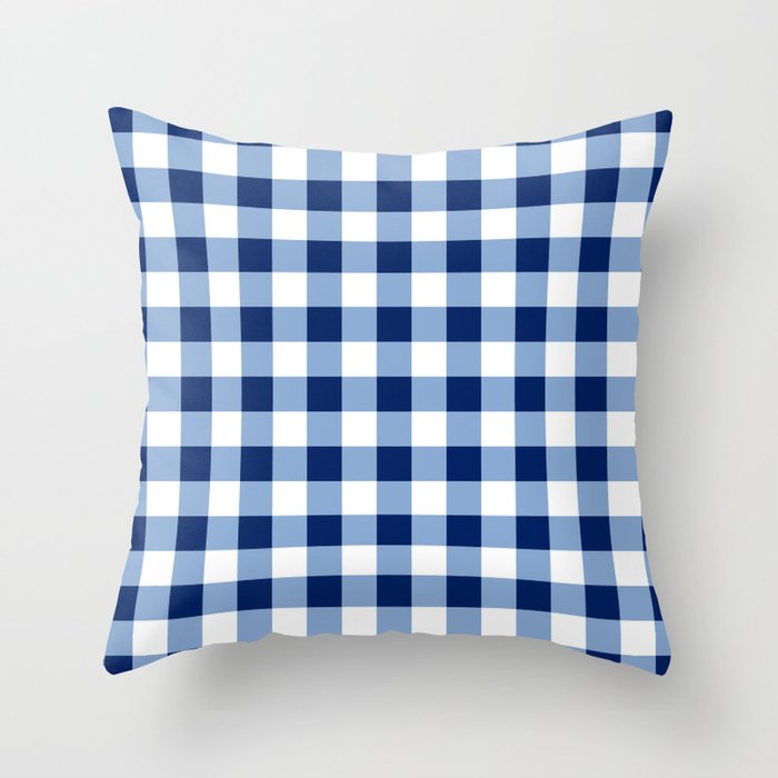 Gingham store throw pillows