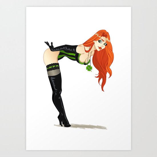 Lucky Girl Art Print