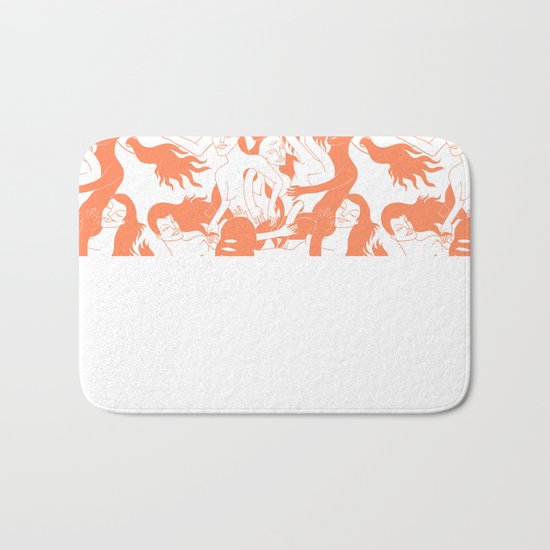 Orange Bath Mat