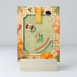 Pool Thoughts Mini Art Print