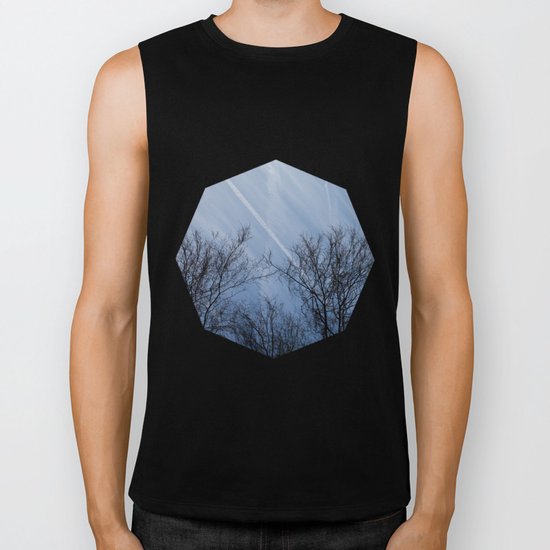 Landscape in the winter Biker Tank