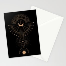 Winged Moon Stationery Cards