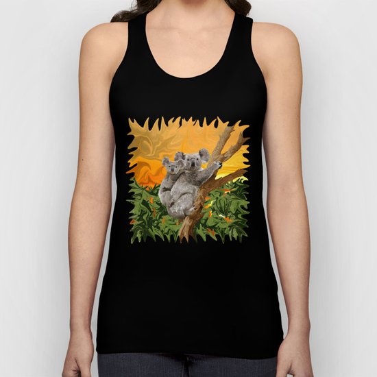 Koala Sunset Unisex Tank Top