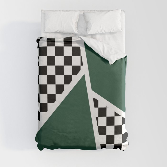 Chess abstract - vintage decoration Duvet Cover
