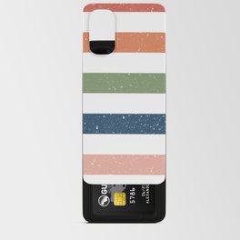 Colorful Textured Stripes Android Card Case