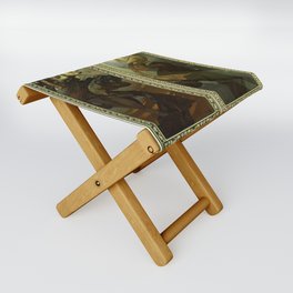 Alphonse Mucha "The Moon and the Stars Series" Folding Stool