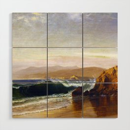 Golden Gate Coastal landscape by Gilbert Munger Wood Wall Art