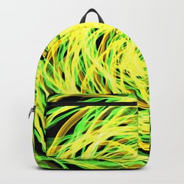 GFTNeon004 , Neon Abstract Backpack | Blazing, Glitzy, Flashing, Gleaming, Colorful, Multicolor, Vibrant, Vivid, Color, Brilliant 