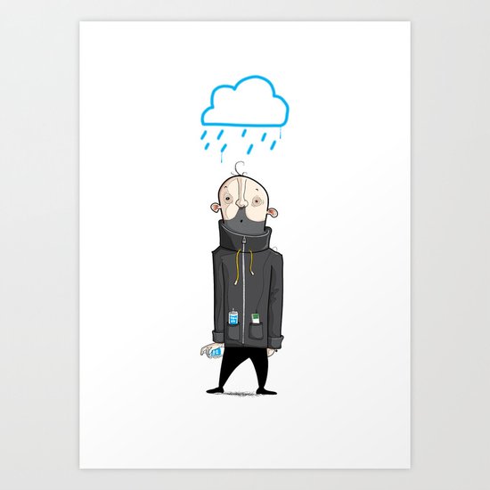 Blue Monday Art Print