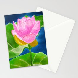 Pink Lotus Beauty Stationery Cards