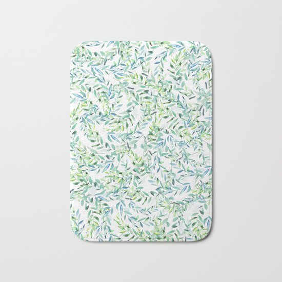 Watercolor Freshness #society6 #decor #buyart Bath Mat