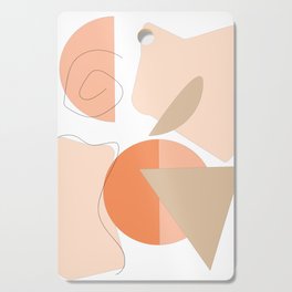 Abstract Color Block Cutting Board
