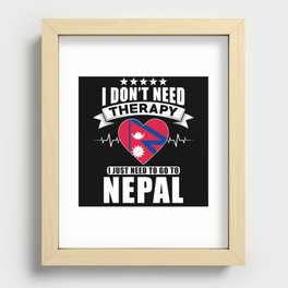 Nepal I do not need Therapy Recessed Framed Print