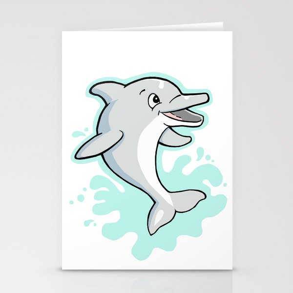 dolphin  Stationery Cards