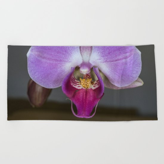 Purple Orchid Beach Towel