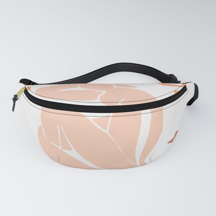Peach Nude with Seagrass Matisse Inspired Fanny Pack