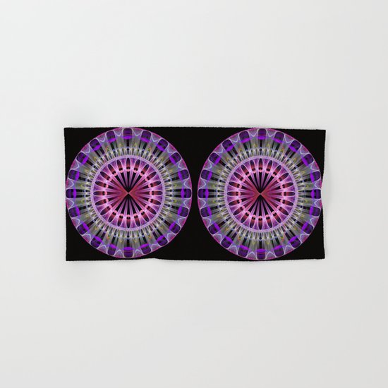 Groovy mandela with with tribal patterns Hand & Bath Towel