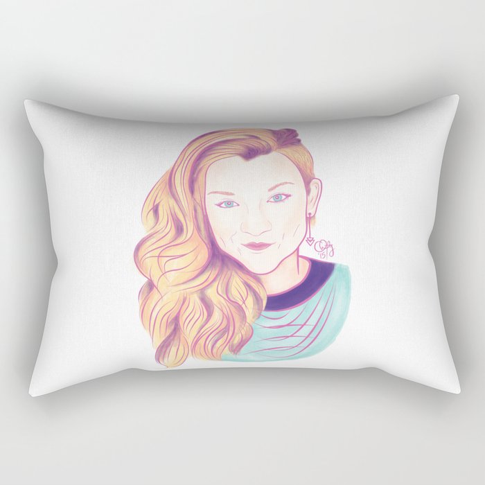 Natalie Dormer Rectangular Pillow