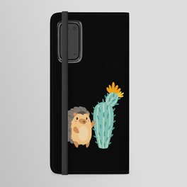 Cactus Hedgehog Cute Autumn Kids Android Wallet Case