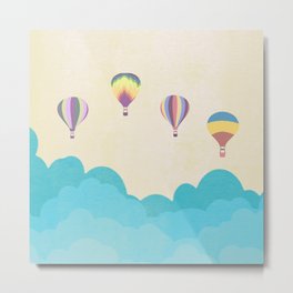 hot air balloons Metal Print