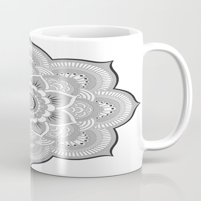 Gray Mandala Coffee Mug