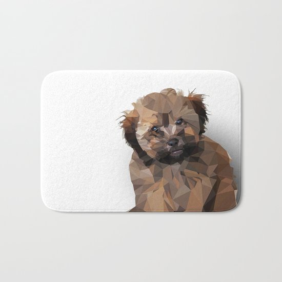 Cocoa, the puppy Bath Mat