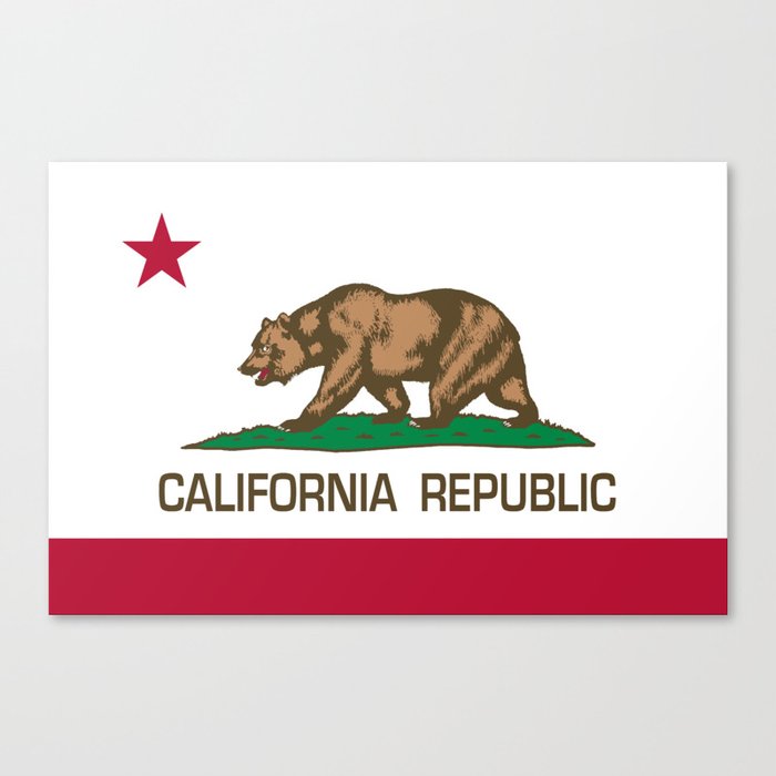 California Republic Flag Canvas Print