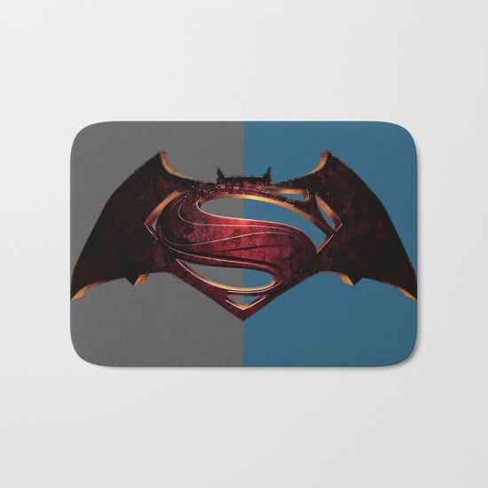Batman/Superman Bath Mat