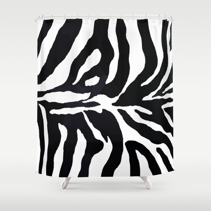 Zebra print Shower Curtain
