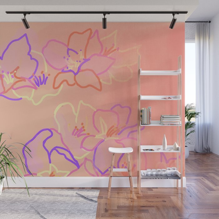 Ultra Peach Blossom  Wall Mural