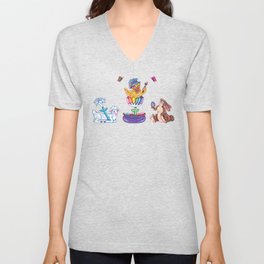 Spring Easter Party Friends V Neck T Shirt
