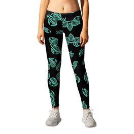 New Leaf On Life Leggings | Sacredgeometry, Pocketcamp, Tropical, Foliage, Festival, Newhorizons, Nature, Leaves, Cyber, Graphicdesign 